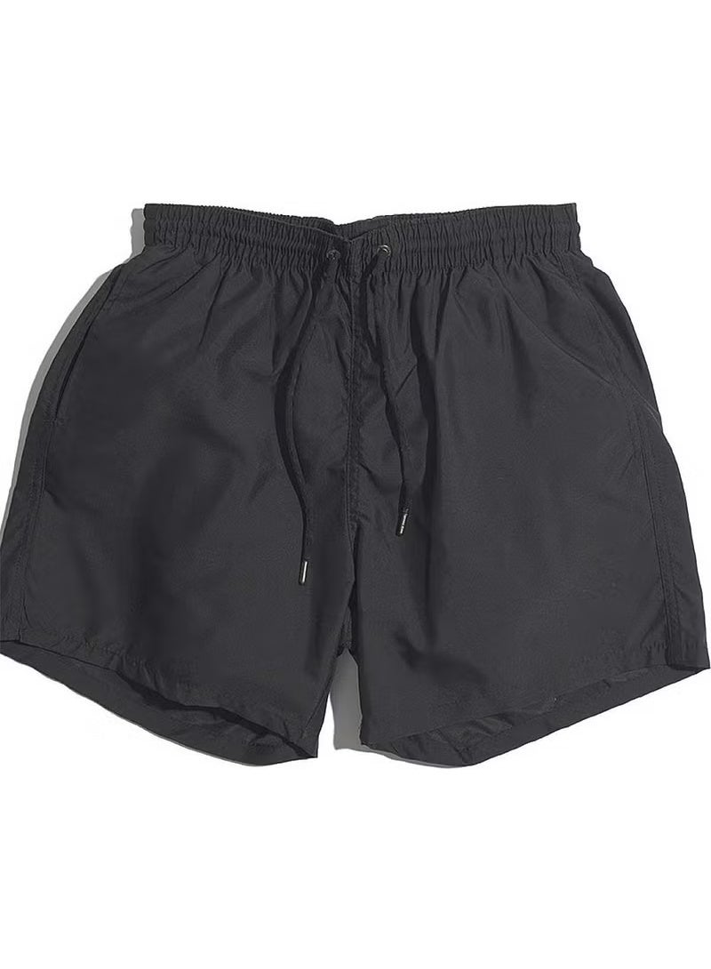 Angelsin Men's Basic Standard Size Swimsuit with Pockets Swim Shorts - Image 3